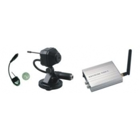 Hidden Spy camera Mini Wireless Spy Cam 2.4 Ghz color camera set